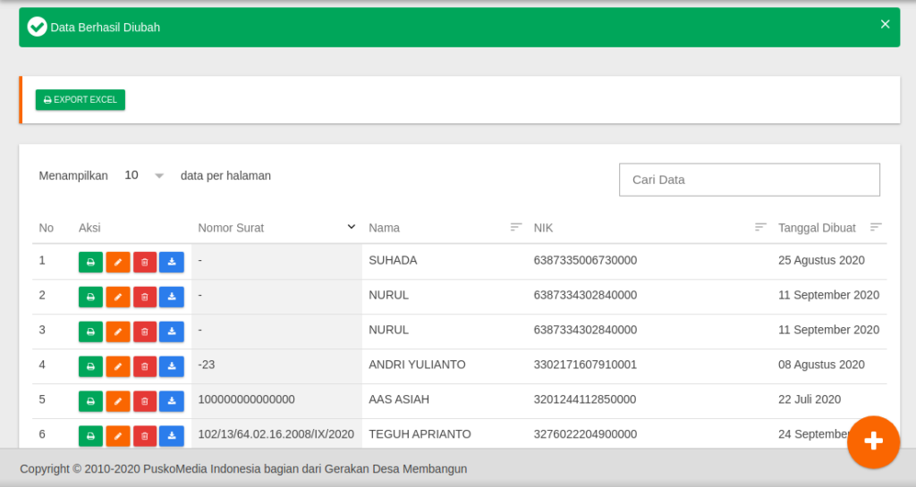 layanan online administrasi warga
