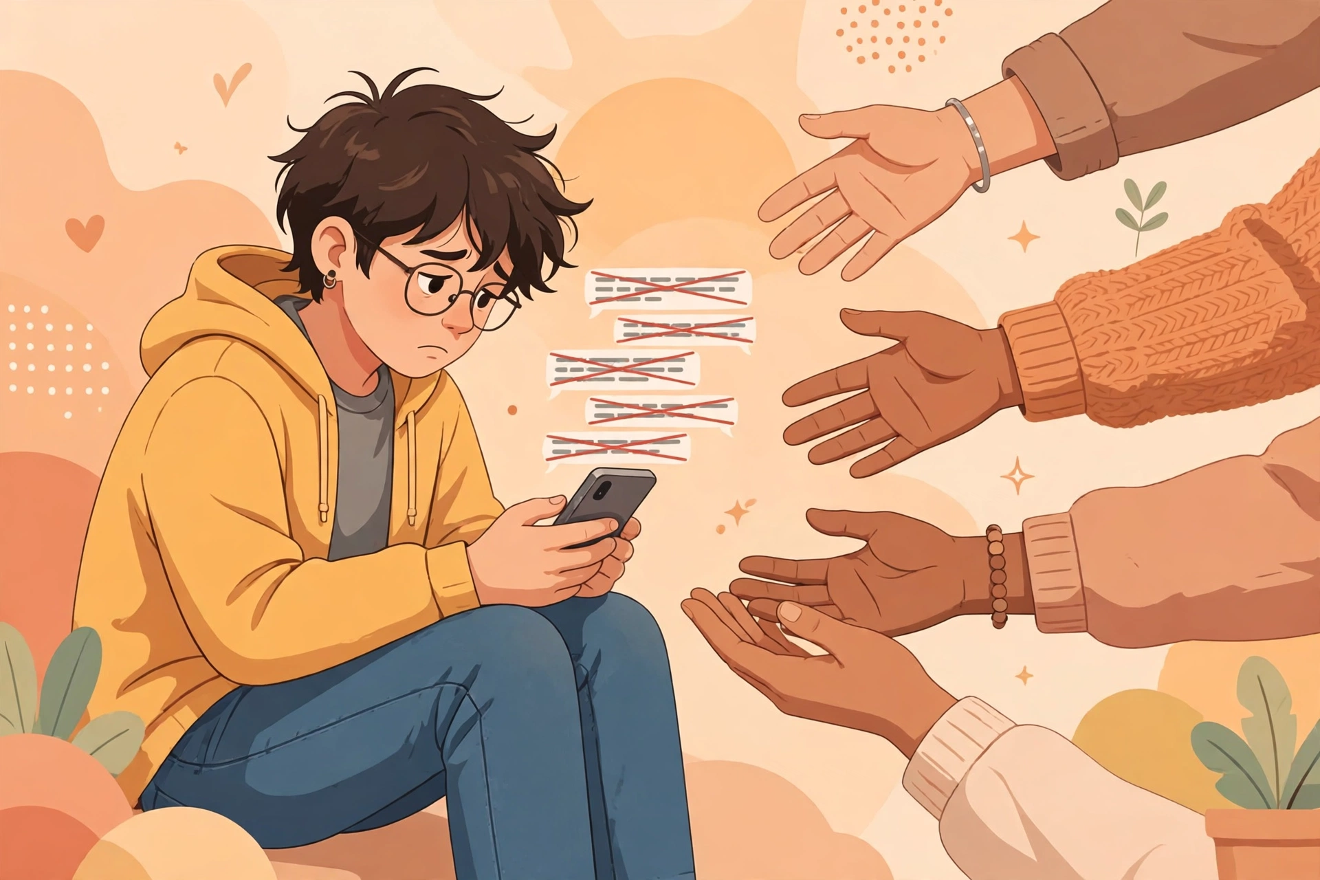 Ilustrasi dampak cyberbullying bagi kesehatan mental remaja