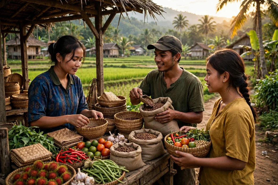 Pasar produk lokal desa