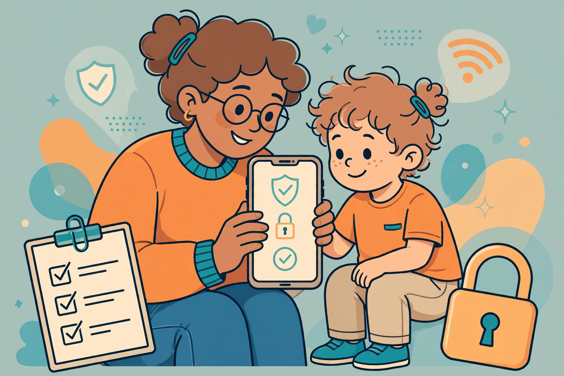 Orang tua mendampingi anak berinternet dengan aman
