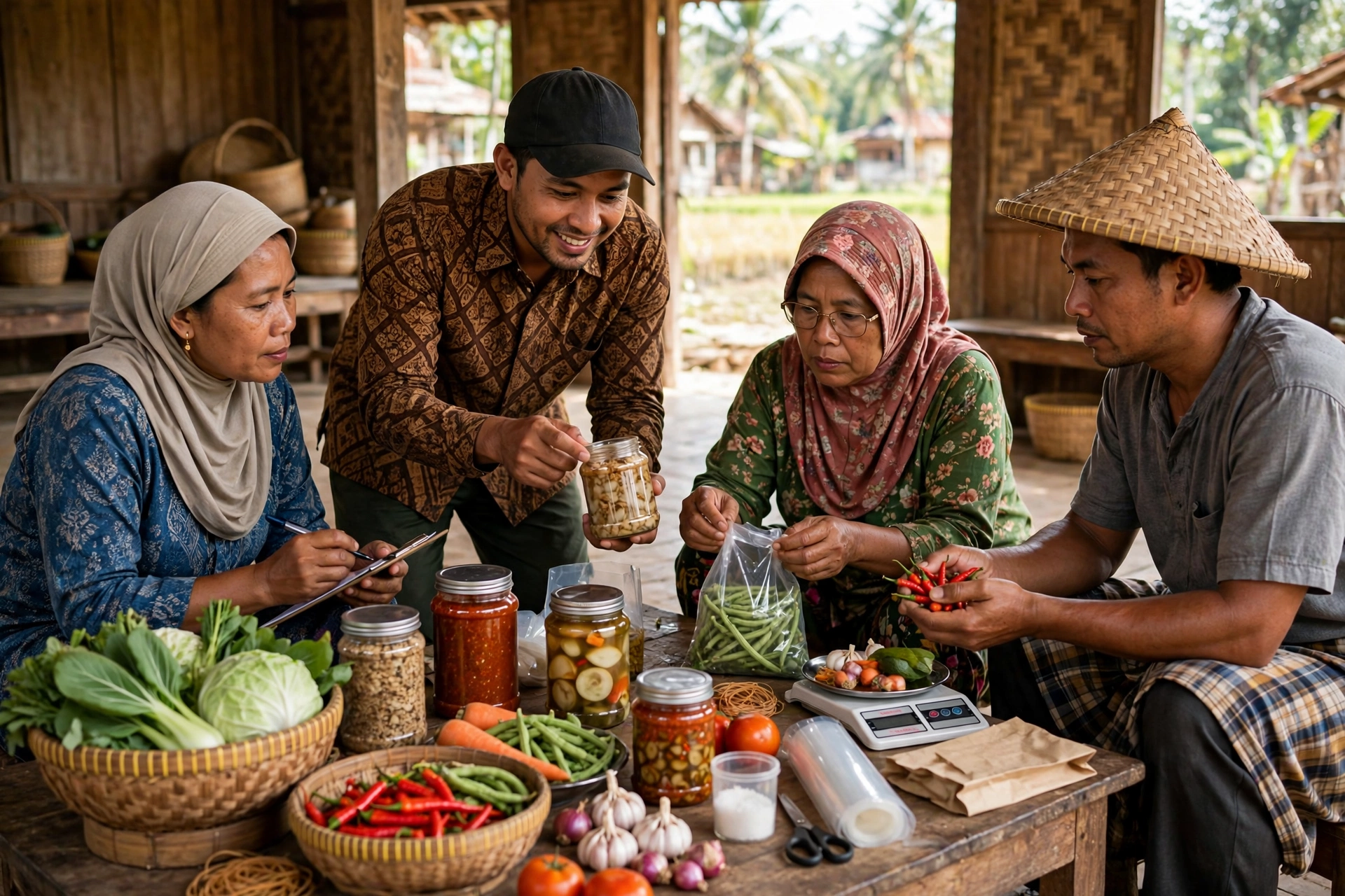 Pelatihan pengemasan hasil pertanian di inkubator bisnis desa