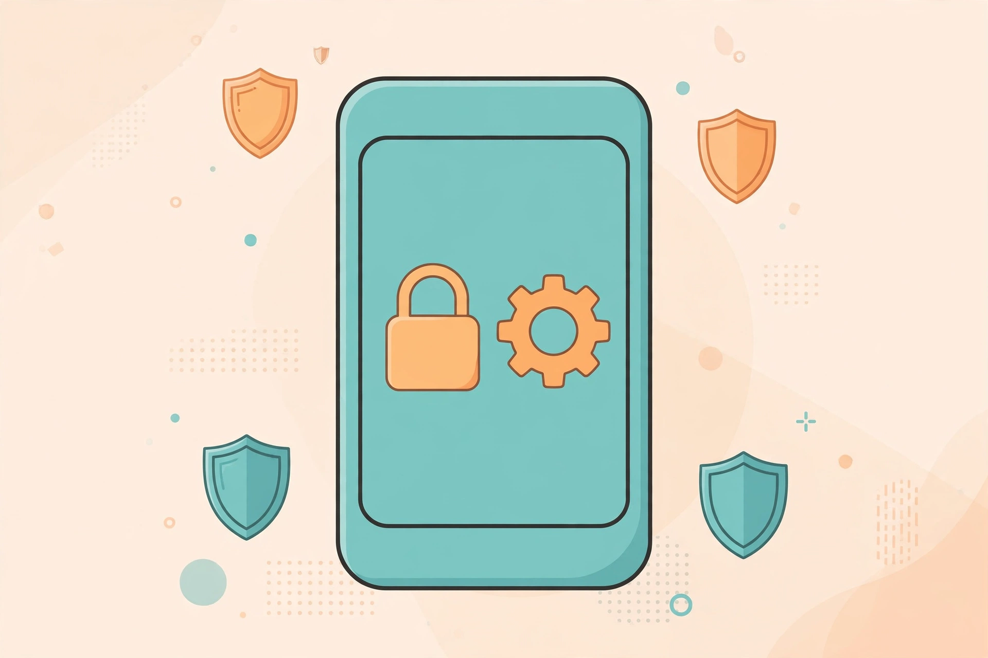 Ilustrasi enkripsi dan reset pabrik smartphone agar data aman