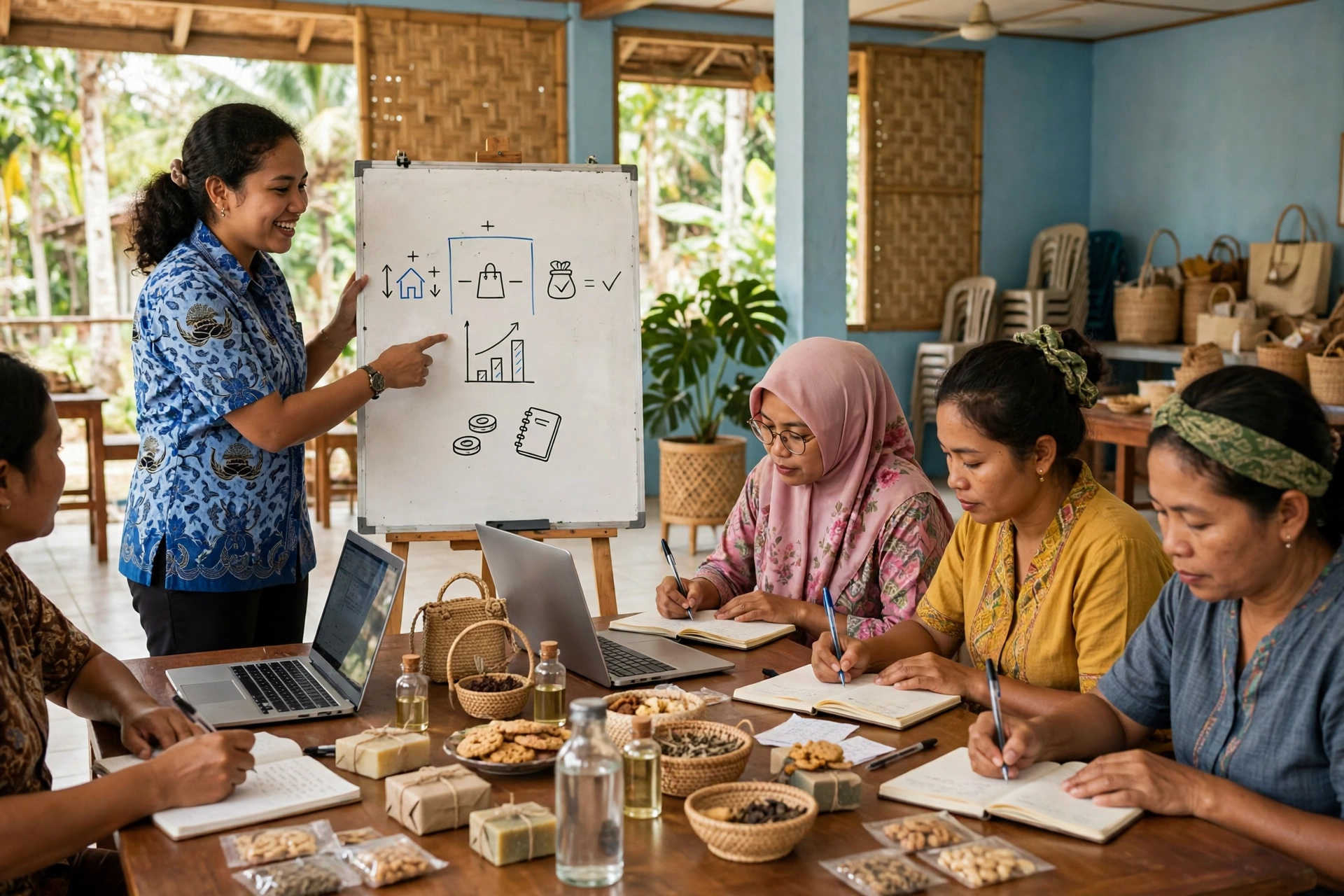 Pelatihan kewirausahaan untuk perempuan pelaku UMKM desa