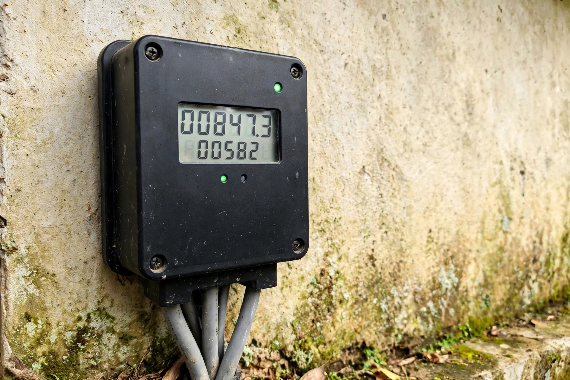 Meteran listrik pintar (smart meter) di rumah desa