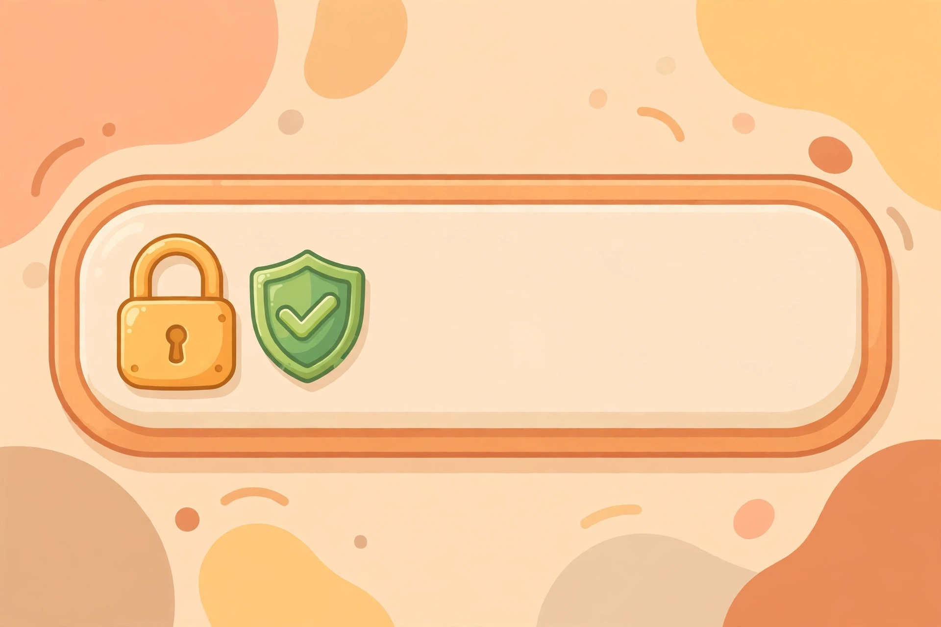 Ilustrasi bilah alamat browser dengan ikon gembok dan perisai tanda koneksi HTTPS aman