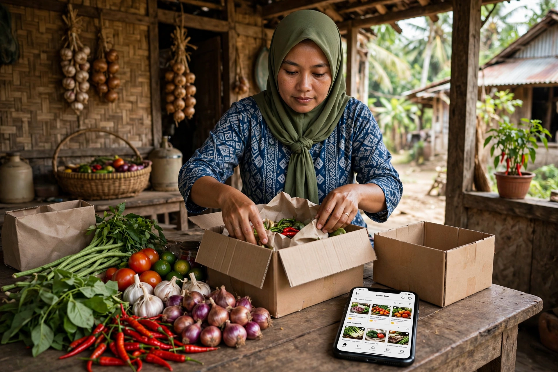 Pengemasan produk desa untuk penjualan online