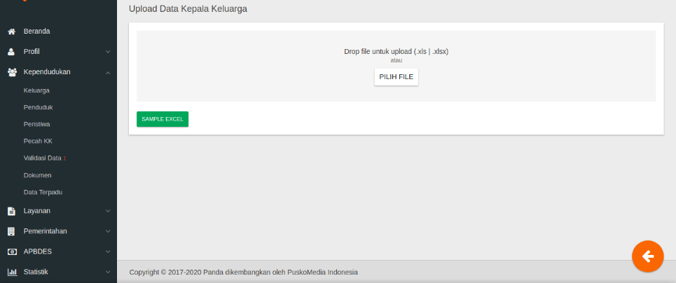 Persiapan data penduduk